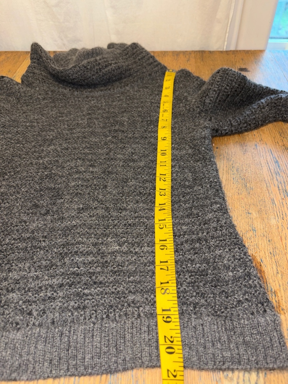 Anntarah Baby Alpaca & Organic Cotton Turtleneck Sweater – Size S - Picture 9 of 10